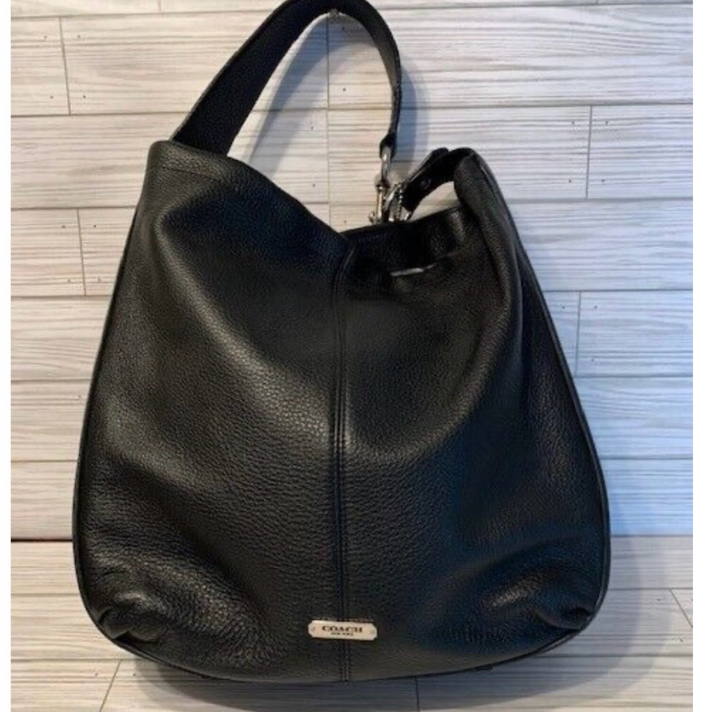New Coach Black Leather Satchel